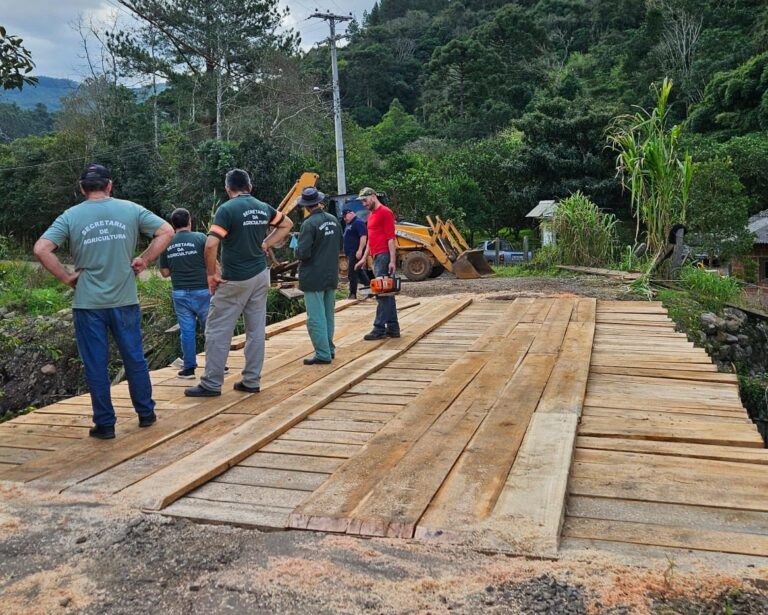 Ponte do Moreira é revitalizada com ação conjunta em Gramado