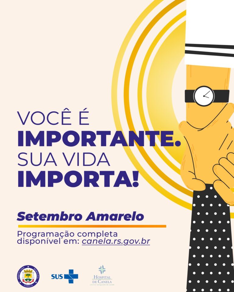 Canela promove programação especial do Setembro Amarelo