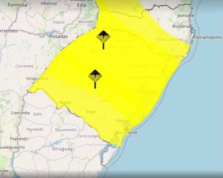 Domingo de tempo instável e fortes chuvas no RS: confira previsão