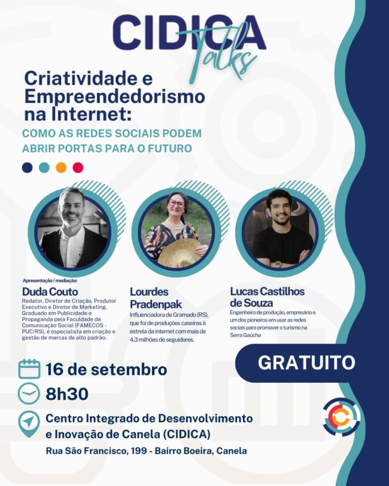 Cidica Talks debate criatividade e empreendedorismo na internet