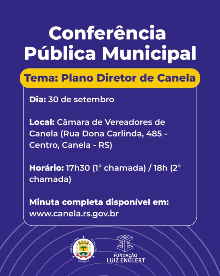 Canela abre participação popular para discussão do Plano Diretor