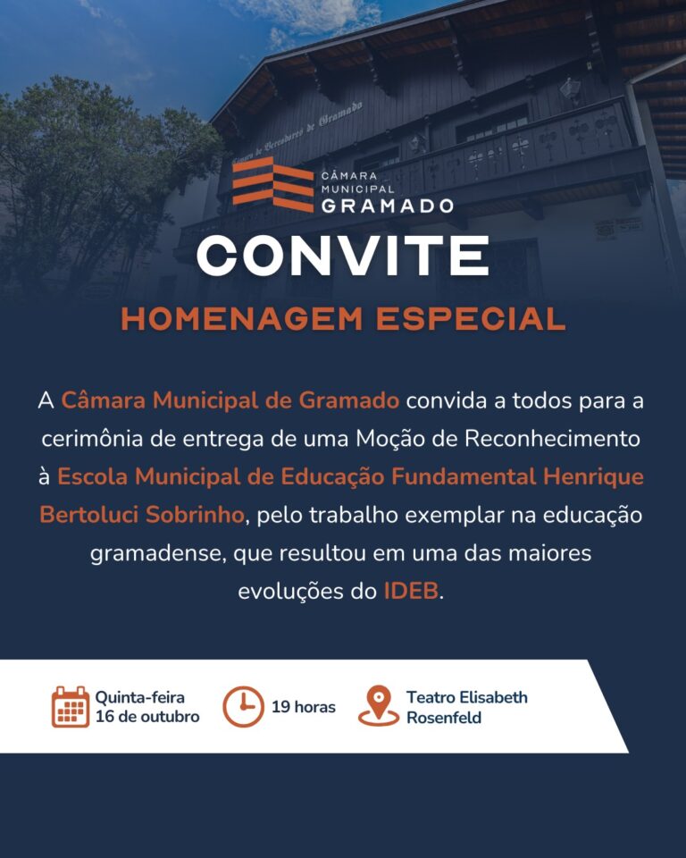 Escola Henrique Bertoluci Sobrinho receberá Moção de Reconhecimento da Câmara