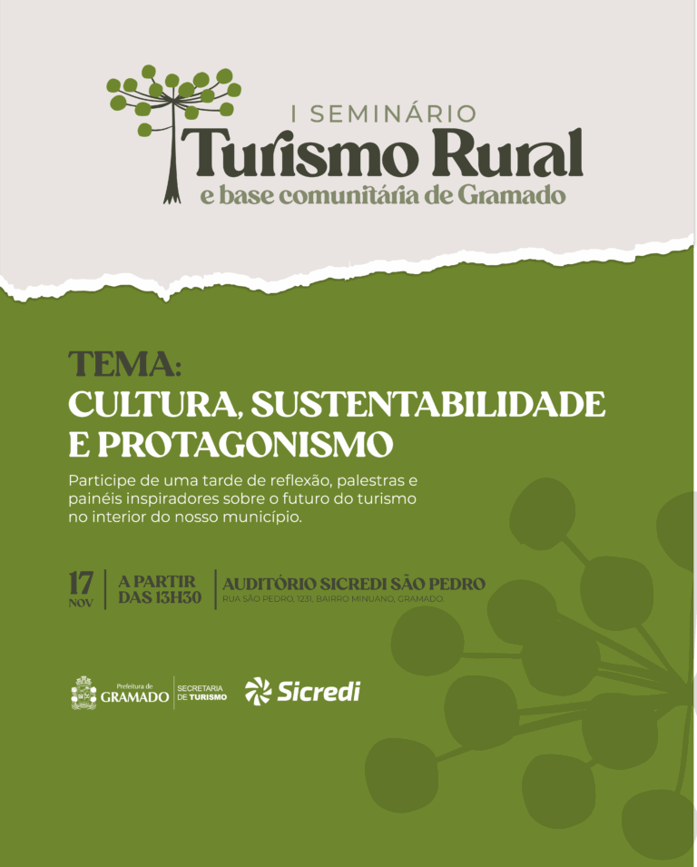 Gramado promove I Seminário de Turismo Rural e de Base Comunitária