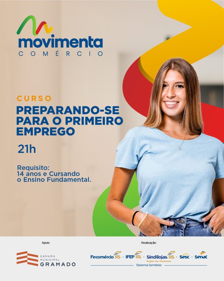 Inscrições para o curso “Primeiro Emprego” encerram hoje na Câmara de Gramado