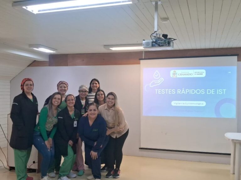 Gramado capacita profissionais para testes rápidos de ISTs