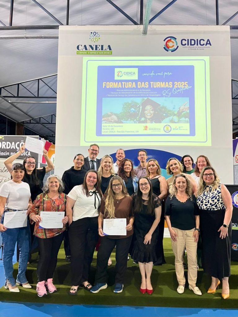 Canela realiza formatura de cursos profissionalizantes do RS Qualificação