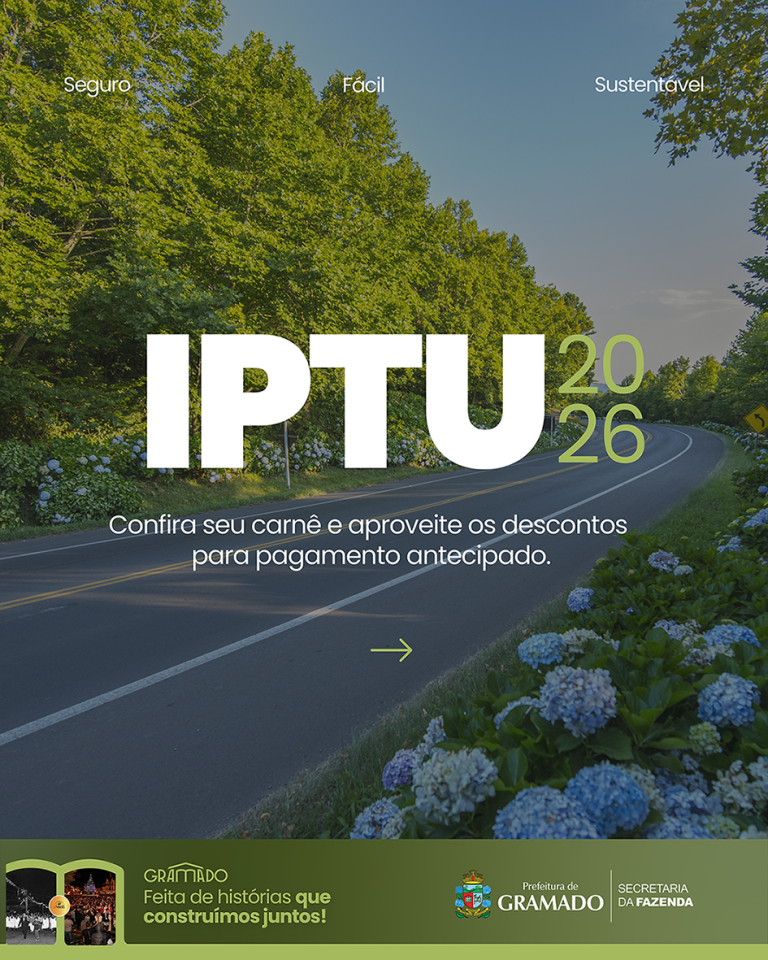 IPTU 2026 de Gramado já está disponível para emissão online