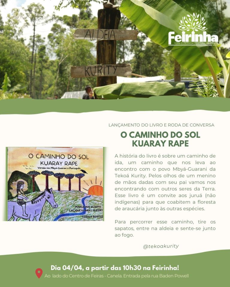 Livro escrito por indígena  será lançado sábado na Feirinha