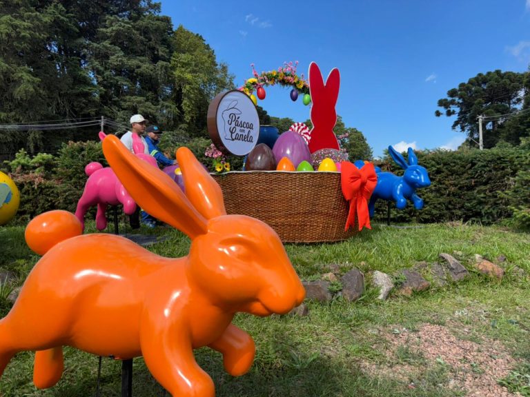 Inicia a decoração da Páscoa em Canela