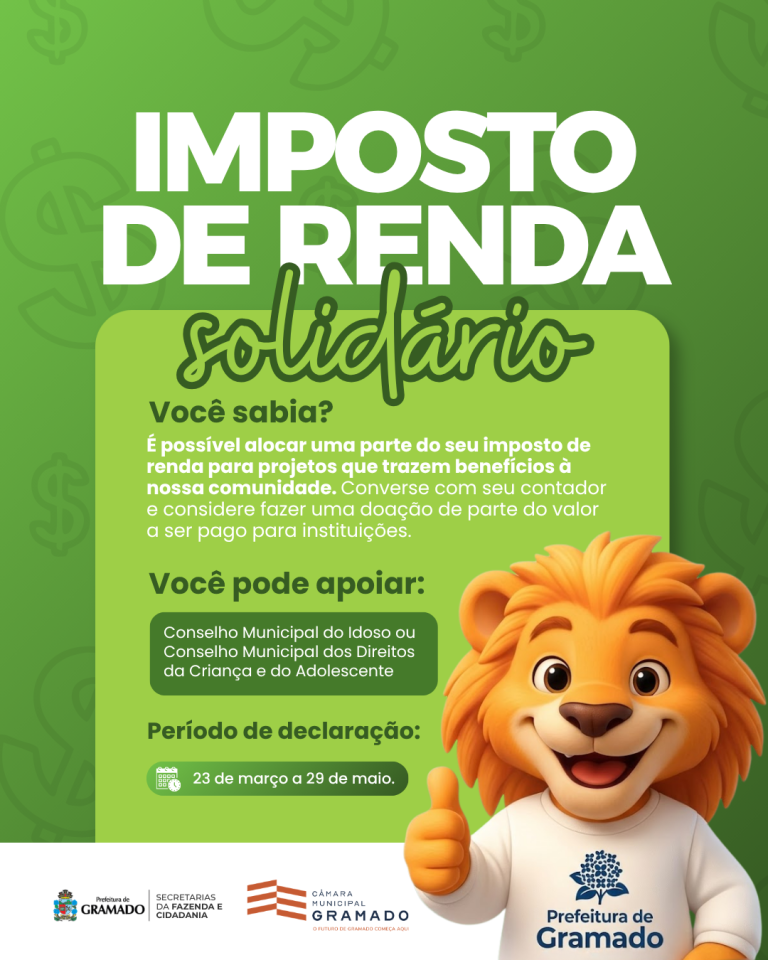Câmara incentiva destinação do imposto de renda para idosos e crianças