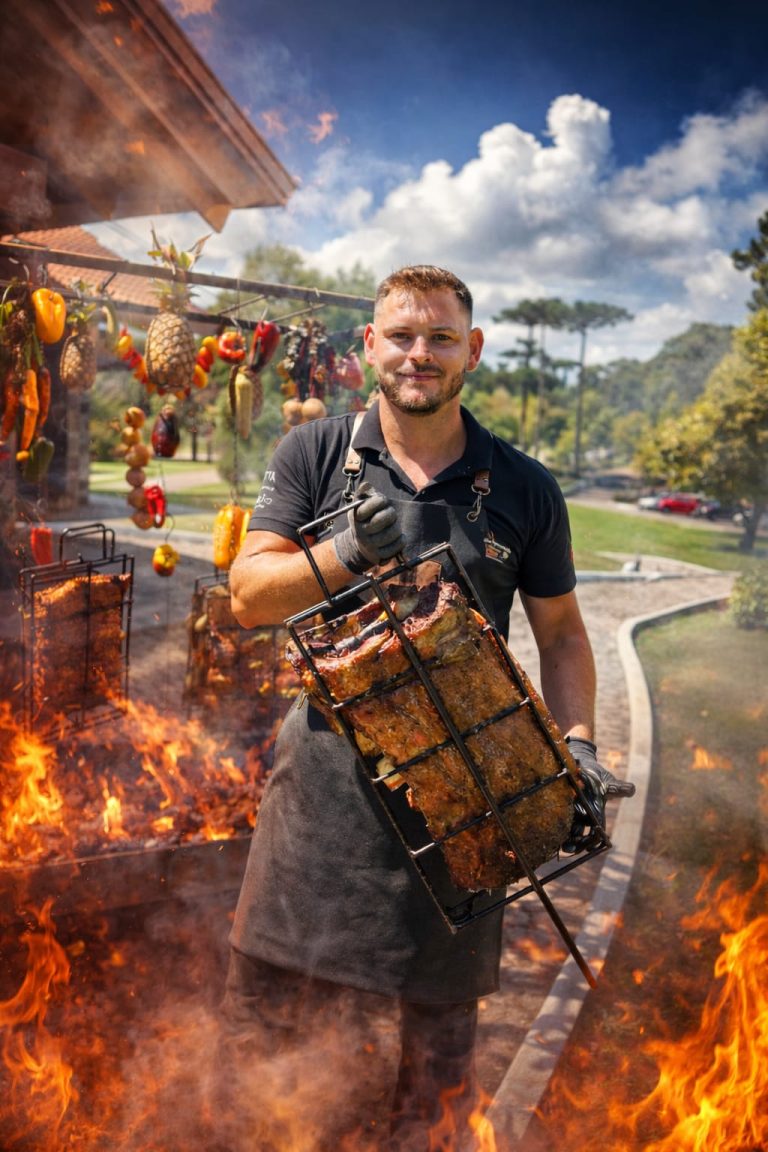FOTOS: Assador de Canela estará em competição internacional de churrasco