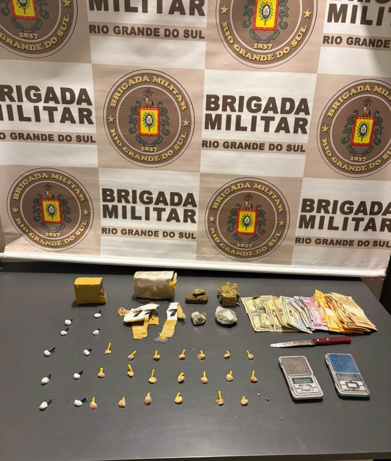 Homem é preso com crack, cocaína e maconha; prontos para venda