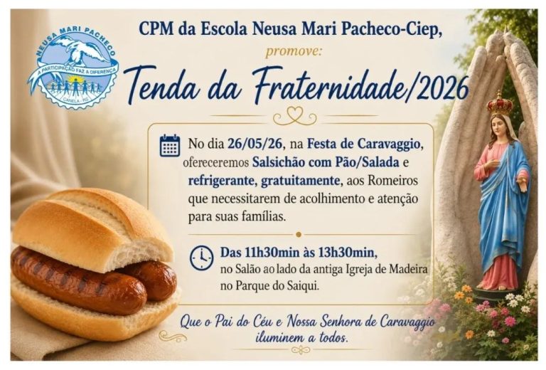CPM da Neusa Mari Pacheco realiza a Tenda da Fraternidade na Festa de Caravaggio