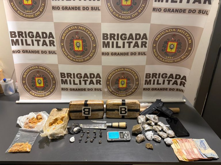 BM prende homem com grande quantidade de drogas