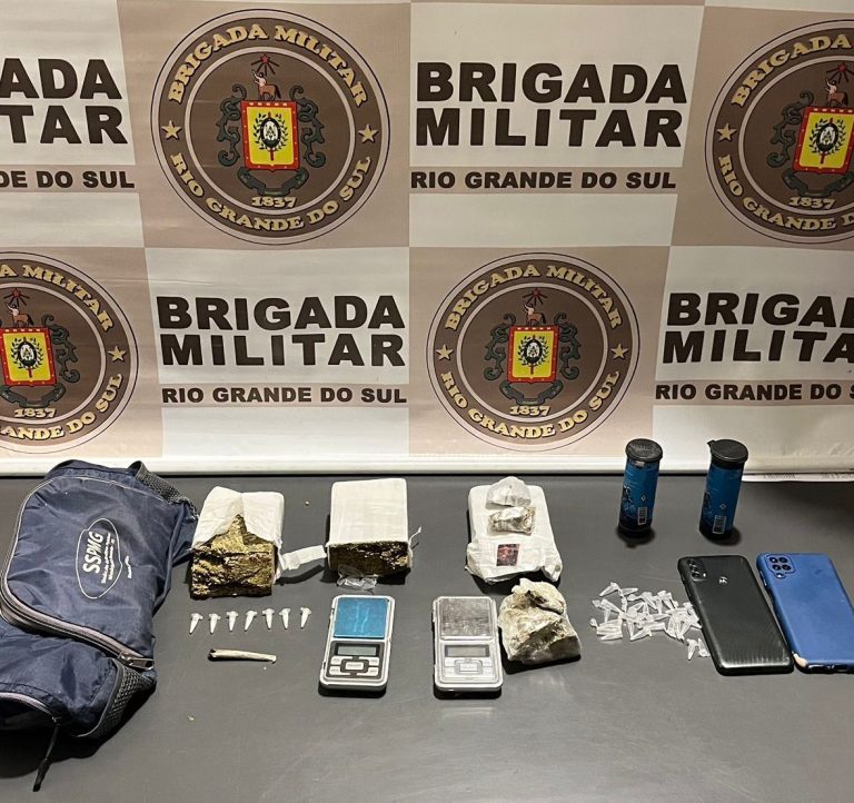 FOTOS: Brigada Militar realiza prisões com drogas e armas