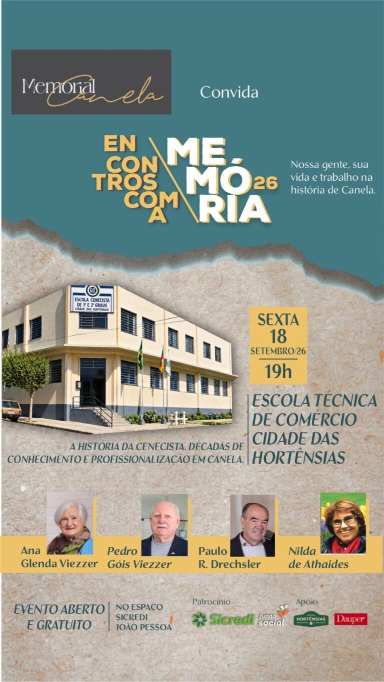 Encontro com a Memória aborda trajetória da CNEC nesta sexta-feira